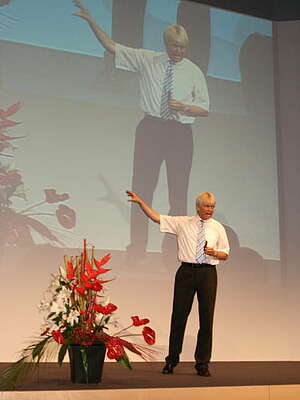 Prof. Dr. Wienecke auf dem Internationalen Trainerkongress Düsseldorf